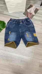 Quần Jean Lửng Quần Jean Ngố Cho Bé Trai Co Giãn Từ 25-50Kg Cào Rách Thời Trang Cá Tính