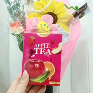 ชาแอปเปิ้ลผลไม้ 1 กล่อง 20ซอง รสชาติอร่อย ช่วยคุมหิว ช่วยถ่ายคล่อง ช่วยบำรุงสุขภาพ🍎🍒🍇