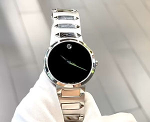 ĐỒNG HỒ NAM CHÍNH HÃNG Movado 0607292 Quartz Temo Black Dial Sapphire Silver Stainless Steel For Men