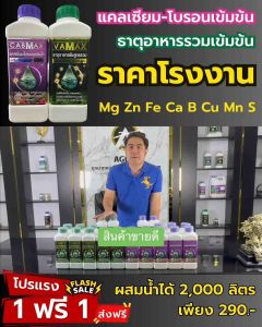 ชุด 5 แถม 5 (ปุ๋ยธาตุรวม VAMAX + CABMAX แคลเซียมโบรอน) ปลอดภัยขึ้นทะเบียนจากกรมวิชาการเกษตรอย่างถูกต้อง