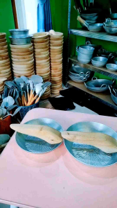 Cobek & ulekan lebar 17cm khas garut awet tahan lama