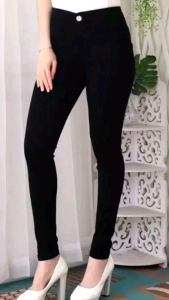 Celana Jeans Highwaist Polos Wanita | Hws Polos Pensil Slimfit Premium