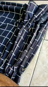 Urung guling kulit bantal guling motif aesthetic kotak kotak untuk diisi kapuk/silicon DLL
