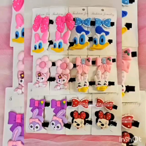 (2PCS) JEPIT RAMBUT PITA + MOTIF DISNEY KOREA IMPORT / JEPITAN RAMBUT ANAK KARAKTER LUCU / CUTE HAIRPIN / DS7824