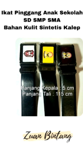 IKAT PINGGANG SD SMP SMA KULIT SINTETIS/SABUK SEKOLAH SD SMP SMA KULIT/GESPER SD SMP SMA/IKAT PINGGANG SEKOLAH SD SMP SMA