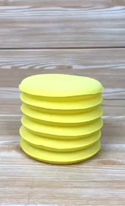 Busa Poles Body Mobil Motor Aplikator Wax Pad Spons 10cm Peralatan Detailing Mobil Anti Baret Lecet