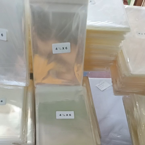 OPP PLASTIC with adhesive (4.5x6inches) 100pcs per pack