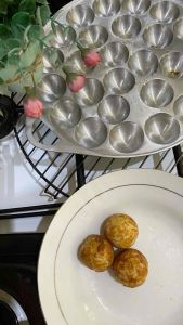Rosita Cetakan Kue Takoyaki Lumpur Mini Cubit Martabak Manis Super Mini isi 26 Dan Tutup Free Sutil Kue