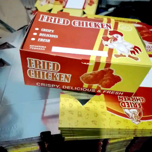 Dus Fried Chicken/Kardus Fried Chicken/Kotak Fried Chicken isi 50pcs