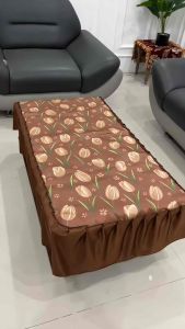 Taplak Meja Motif BUNGA TULIP Elegan - Cover Meja Tamu