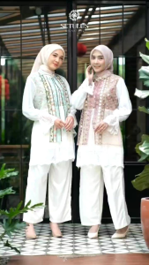 Intana Oneset by Tulus Signature | Setelan Wanita Muslim Brukat Terbaru