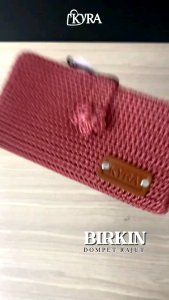 BIRKIN DOMPET RAJUT LIPAT