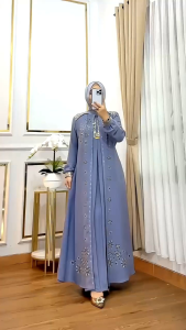 Dress endiga - royal premium mix tille laser Ld 110 pj 140