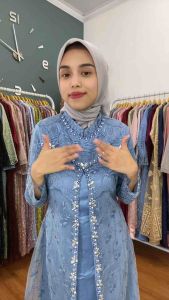Gamis Regina size M-5L Fashion Muslim Terbaru Baju Pesta dan Dress Kondangan Bahan Tile Mewah Tersedia Ukuran Jumbo