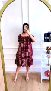 HAYZA WEAR DRESS GISKA LINE - DRESS BUMIL TERBARU