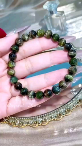 【现货】🌈✨ 7MM 猫眼碧玺手串 ✨💎|招财流动 • 能量守护 • 提升自信 • 人缘增强| Cat’s Eye Tourmaline Bracelet ✨💎