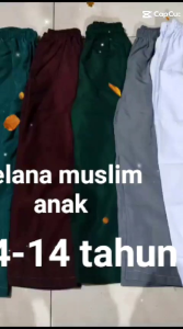 Celana Panjang Anak Laki-Laki & Celana Muslim Anak 3-14 Tahun