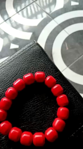 Gelang Natural red coral model tabung Marjan koral