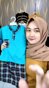 Setelan Koko Sarkoci Baju Celana Peci Anak Laki-Laki 1-7 Tahun Elegan Terbaru - Stelan Muslim Sarung Cowok Motif Terlaris Premium
