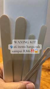Wax kit for hair removal treatment. wax strips & wax applicators for body leg facial & eyebrows. washabable & reuseable