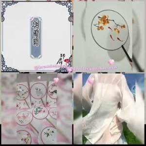 KIPAS KAIN BORDIR IMPORT PREMIUM / KIPAS NIKAH PAI TU / KIPAS TARI / KIPAS SUTRA BORDIR / KIPAS SUTRA KLASIK GAYA CHINA / KIPAS TANGAN BULAT / EMBROIDERY FAN DOUBLE SIDE / KBS8830
