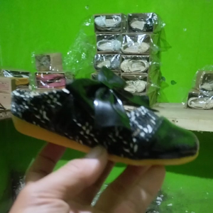 khainuna flatshoes kombinasi bahan kobe pita size 22-25 26-30