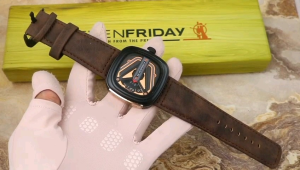 Jam Tangan Seven Friday Premium Pria Bahan Kulit Analog Free Box
