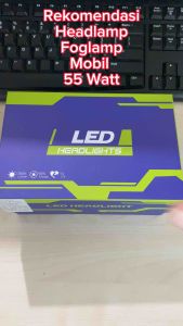 Lampu Utama Mobil Foglamp Led Mobil H4 H8 H9 H11 H16 HB3 HB4 55 Watt Bergaransi