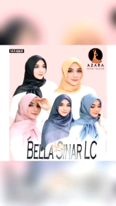 MURAH! HIJAB AZARA BELLA SINAR LC BAHAN SERAT JAGUNG PREMIUM LASERCUT UK 115 x 115CM JILBAB LC KERUDUNG WANITA SEGI EMPAT UKURAN NORMAL PERSEGI COCOK UNTUK PEREMPUAN SEGALA UMUR