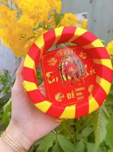 Đế trưng dưa bưởi dừa trang trí lễ tết kèm miếng dán chúc mừng năm mới - gia dụng Thiên vũ