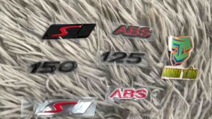 Logo tem nổi S125abs và S150abs cho các dong Vespa Piaggio