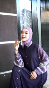 DRESS JUMBO AIFY MAXY LD 135 3XL XXXL BAHAN CEY CRINCLE BY BINTI GAMIS JUMBO TERBARU