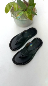 Dép nam xỏ ngón dép kẹp nam da bò mềm mại ôm chân đế mỏng nam tính may thủ công cực bền