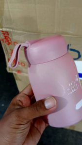 Botol minum kaca mini karakter kelinci