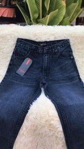 XANNSHOPS Punny Jeans กางเกงทรงบอย เอวสูง ผ้าไม่ยืด