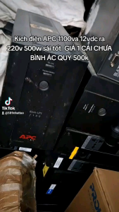 Kích điện APC 1100va 12vdc ra 220v 500w sài tốt. GIÁ 1 CÁI CHƯA BÌNH ÁC QUY