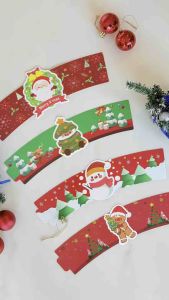 ปลอกสวมแก้วกระดาษอาร์ทการ์ดป๊อปอัพ