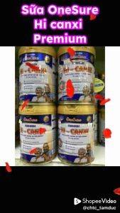 Lon 900g sữa bột OneSure Hi-Canxi Premium.Sữa mát bổ sung Canxi cho người cao tuổi