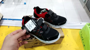 SEPATU SNEAKERS ANAK COWOK PROATT KIS 063V Hitam Merah SIZE 28-33 SHS688