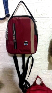 TAS RANSEL CHIBAO WANITA 3IN1 IMPORT CODE -5866 PARASUT MOTIF SALUR