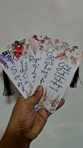 Bible Verse Bookmark with Tassle 5pcs Random Design