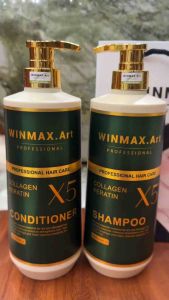 Gội xả colagen - keratin winmax 1600ml lưu hương 72h
