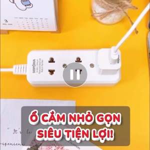 Ổ cắm điện SOPOKA 3B dây 25M-45M cắm laptop máy tính quạt