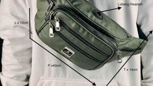 STARFACE - Waistbag Waterproof 7 Ruang Bahan Bimo Ukuran Besar