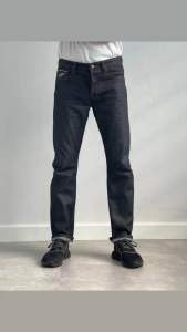 Lvis club กางเกงยีนส์ชายผ้าริมแดงหนา14ออนซ์ กางเกงยีนส์ทรงกระบอก กระดุม ริมแดงแท้ 100%