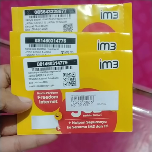 KARTU PERDANA KUOTA INDOSAT 42GB 3GB 9GB 19GB