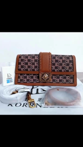 Tas Brand KD Tas Bahu Selempang Untuk Wanita Vintage Zircon Permata Sangat Mewah Import kd 30