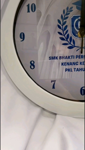 Jam dinding custom 30cm Jam souvenir hadiah pernikahan kenang kenangan