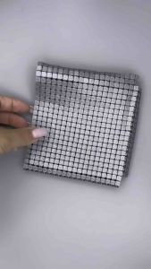 case bag Silver Mesh Organizer Pouch (18cm) - Durable & Stylish กระเป๋าจัดระเบียบตาข่ายสีเงิน (18ซม.) - ทนทาน & มีสไตล์