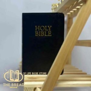 BLACK BONDED LEATHER LARGE PRINT | KJV COMPACT BIBLE